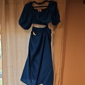 FARM Rio Blue Maxi A-Line Dress Set